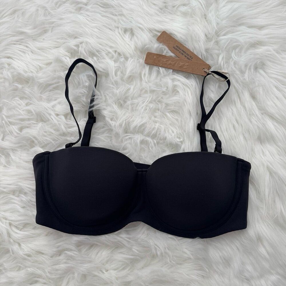 Skims Fits Everybody Strapless Onyx Size 34C